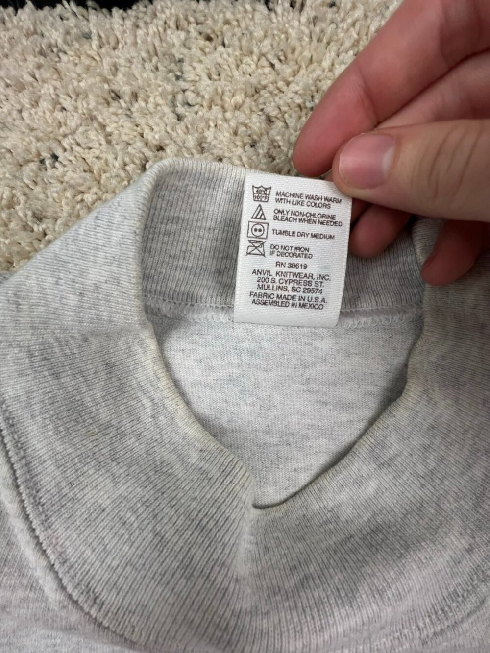 VTG Anvil Cotton Deluxe Children Are My Business School Teacher Sweatshirt Sz XL - Picture 7 of 9